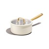 CAROTE 2Qt Stainless Steel Saucepan, Non-Toxic Cookware with Lids,Outer Ceramic