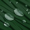 Tititex Dark Green Crumpled Shower Curtain, Textured Heavy Duty 156GSM