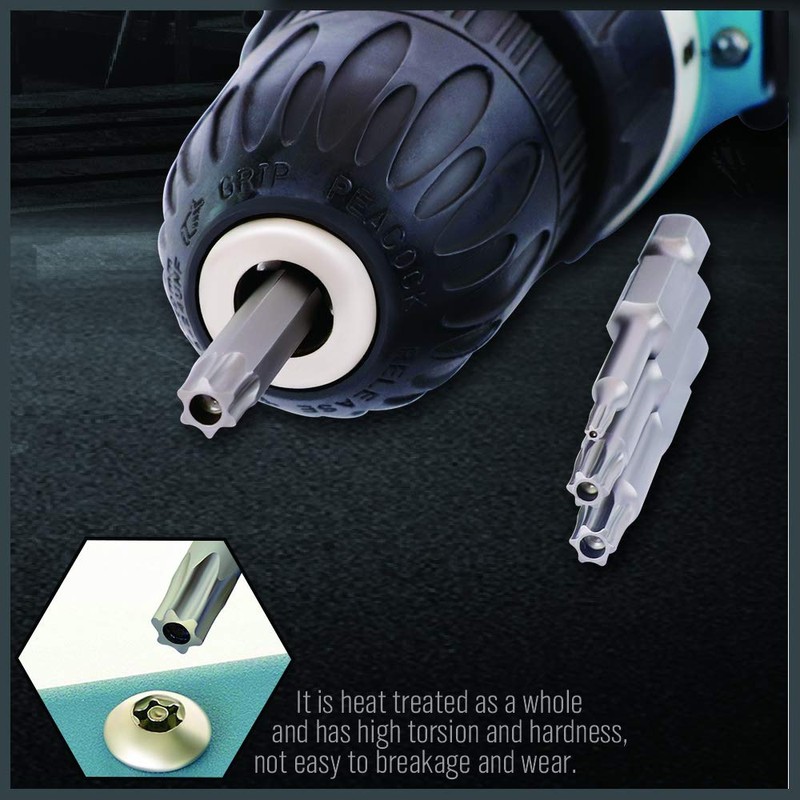 HORUSDY 11-Piece Tamper Resistant Star Bits, S2 Steel, T7 -