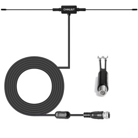 CHHLIUT Universal FM Radio Dipole Antenna, 75 Ohm, 16ft, Screw F Male Plug for Home AV Audio Stereo Receiver Indoor
