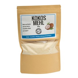 Odenwälder Lebensmittel Premium Coconut Flour, Finely Ground Coconuts, Vegan & Partially Oiled with Lots of Protein, Ideal for Baking & Smoothies, Made in Germany, 300 g