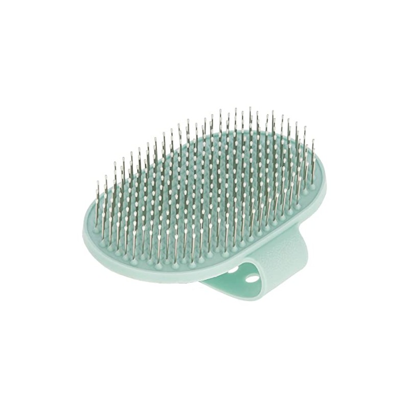 Kerbl Pet Terrier Curry Comb, 13 x 8 cm, Turquoise