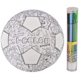 Franklin Sports Kids Mini Soccer Ball - iColor Kids Toy- Youth Soccer Ball - Boy + Girls Toy Ball - Custom Color + Markers Included