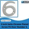 SISI UK® Satin Chrome Front House Door Numbers & Letters