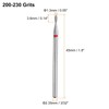 HARFINGTON 200-230 Grits Diamond Grinding Bit 1.3mm Oval Head 2.35mm