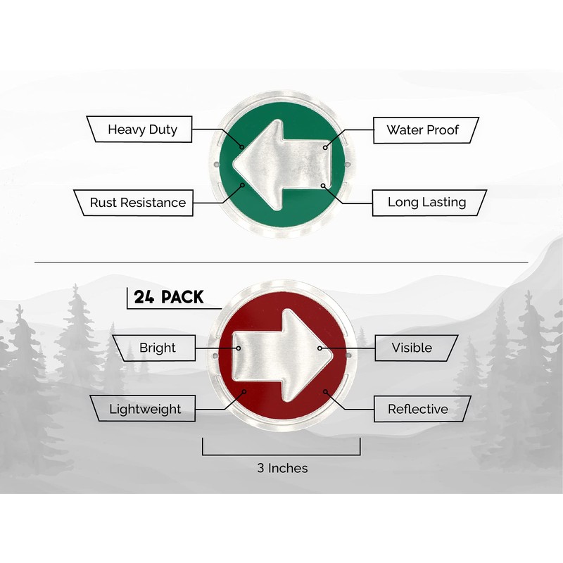 Wild Drifter Trail Markers - Bright Reflective Trail Marker Pack