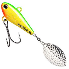 SpinMad 35 g lead head spinner - jig spinner, colour: favourite bait: green lemon