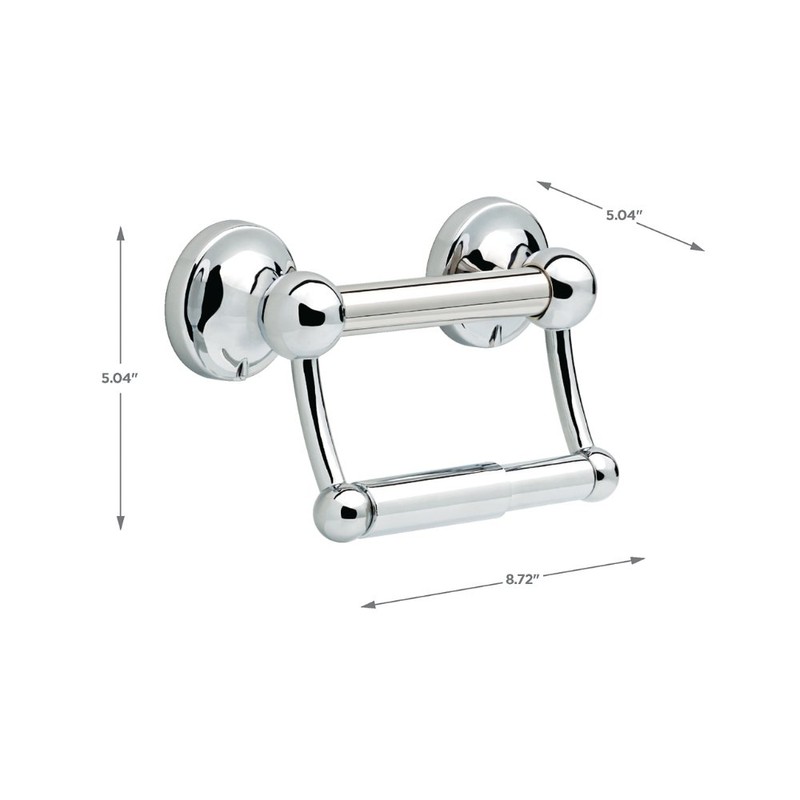 Delta Traditional (1-Pack) Toilet Paper Holder w/Assist Bar ADA Compliant