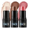 MIESCHER Face Highlight Stick, Cream Texture 2-in-1 Highlighter & Blush,