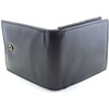 Mens Wallet, Zip Pocket, ID Window Black Black