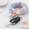 Scrunchie Keychain Wristlet Bracelet, 3 Pcs Stretchy Key Ring Elastic