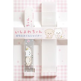 San-X Ishiyowa FE47203 Glass Nail Shiner H 3.6 x W 0.4 x D 0.08 inches (91 x 9 x 2 mm)
