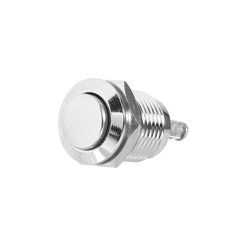 Oumefar 12mm Waterproof Metal Momentary Push Button Switch 2A 36V