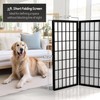3 ft. Short Window Pane Shoji Screen - Black -