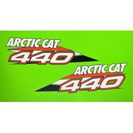 Polaris Arctic Cat Snow Pro 440 Iron On Heat Transfer Seat Decals