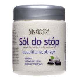 BINGOSPA Feet Bath Salt for Sachy Swollen Feet Sensitive to Oedema 550 g