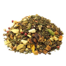 Herbal Tea Tulsi Orange Ginger with Ginger Orange Flavour, Spicy, Medium Strength, Earthy, Citrus Fruity, Freshly Bottled