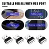 Sylvil 4 PCS USB LED Car Interior Atmosphere Lamp, Portable