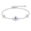 URONE Scottish Thistle Bracelet 925 Sterling Silver Scottish Bracelet Celtic