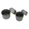 4pcs Camping Pot Kit Multi Layers Anti Scalding Design Camping