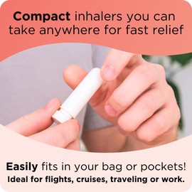 Nausology Aromatherapy Nasal Inhaler - Essential Oil & Isopropyl Alcohol Blend, 100% Pure Essential Oil Aromatherapy, Support for Quease - Single(Bergomat Grapefruit Peppermint)