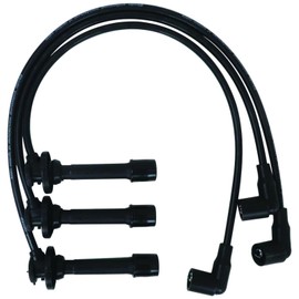 Misimain 3-Pack Spark Plug Wires for John Deere 825i & 825i S4 - High-Performance Copper Core Design