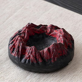 Volcano Snow Mountain Iceberg Cement Ashtray Indoor or Outdoor Use, Windproof, Ashtray Ash Holder, Desktop Ash Tray for Home Office Decoration