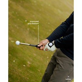 TANGO GOLF-Golf Swing Trainer-Golf Grip Trainer & Swing Practice Stick | Click Stick Golf Trainer for Better Mechanics, Timing & Power | Golf Swing Training Aid for Consistency & Accuracy-Golf trainer