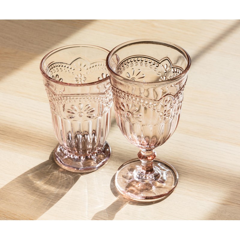 Abbott Collection 27-Desiree/GOB Flower Wine Goblet