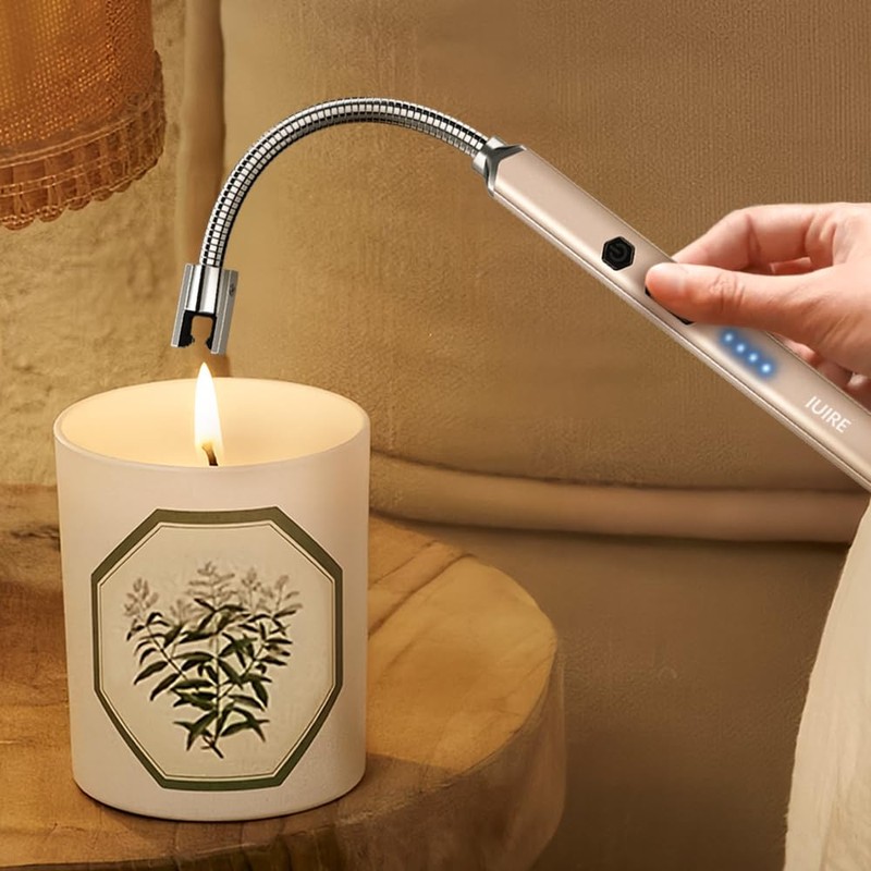 IUIRE Electric Candle Lighter USB C Rechargeable Plasma Arc Lighters