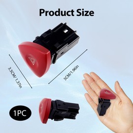 4-pin hazard switch, durable and reliable, improves vehicle safety, suitable for Renault models such as Master II, Trafic II, Vivaro, Movano and more, easy installation