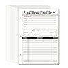 3-Hole Client Profile Cards for Salon, Spa & Hairdresser (100