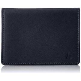 Lanvin Collection EMBOSS COMBINATION Men's Passcase, Thin, Slim, Commuting to Work or School, Simple Leather, Genuine Leather, navy