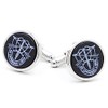 JJ Weston Cufflinks with Onyx Engraved with the Special Forces