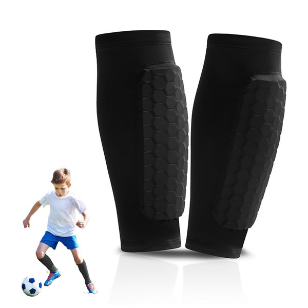 Soccer Shin Defender Shin Guards Pads for Kids, Youth Adult,