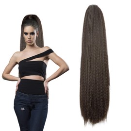 Traziewell Curly Hair Extensions Clip in Hair Extension Ponytail Curly Hair Accessories Drawstring Hair Extension Corn Curl Hair Pieces for Women Curly Ponytail Extension 2211