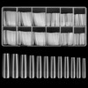 KOXXIAMOQ 240 Pcs Square Nail Tips, Clear Extra Long No