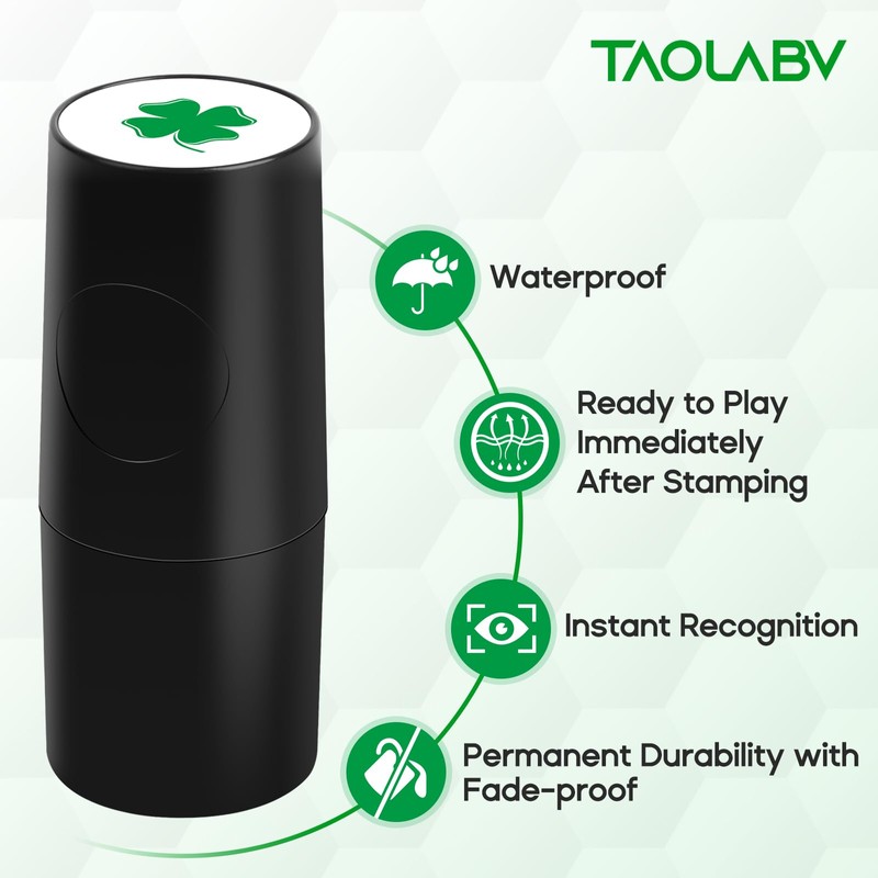 TAOLABV 2 Pack Golf Ball Stamp, Quick-Dry, Waterproof & Fade-Resistant,