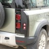 carcartrim-2022 Gloss Black ABS Rear Tail Light Cover Trim For