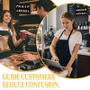 1Pack Order Here Pick Up Here Signs, Double-Sided Durable PVC