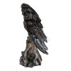 Large 18"H Wings Of Glory Perching Grand Bald Eagle Statue