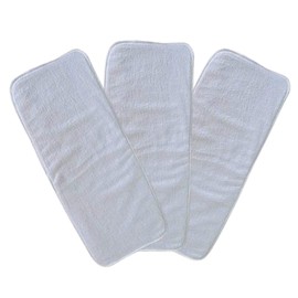Catwald Insertos de microfibra de 5 capas lavable para pañales ecológicos de adulto,son insertos reutilizables, ecológicos , lavables, durables, absorbentes y biodegrabables para pañales ecológicos de adultos para cuidado de la incontinencia. Paquete 3 U