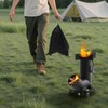 VEVOR Camping Rocket Stove, Wood Burning Portable Rocket Stove with