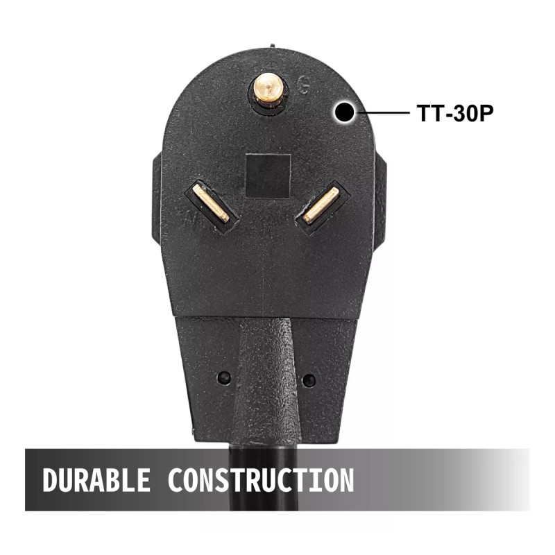 Vevor Cable De Extensión Para Vehículos Recreativos 30ft 30a