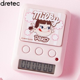 PEKO Study Timer T-590 1ea [DRETEC X PEKO], Color:Pink
