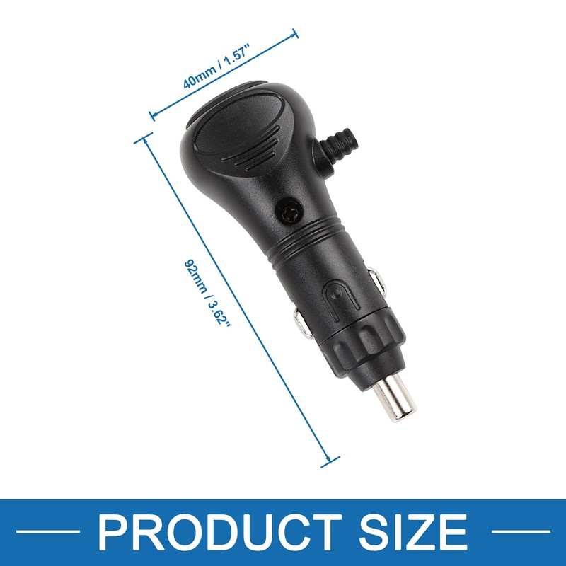 A ABSOPRO Universeller Kfz-Zigarettenanzünder-Schalter, Netzstecker