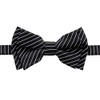 Retreez Stylish Pin Stripes Woven Microfiber Pre-tied Boy's Bow Tie