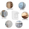 30 Pieces Adhesive Shelf Bracket, Punch Free Reinforced Design Shelf