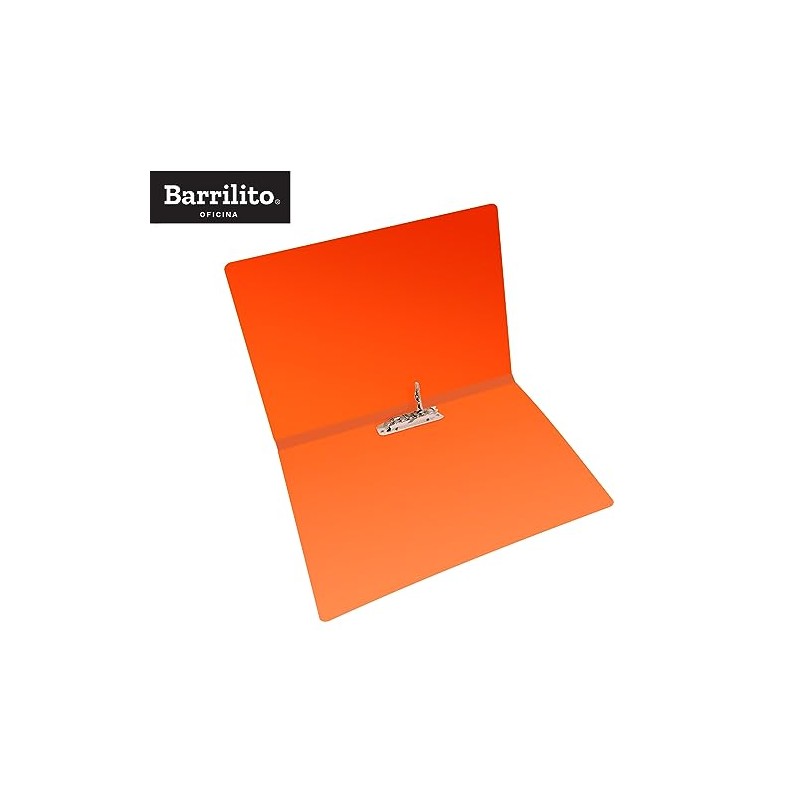 Barrilito Fólder Plástico Carta c/Broche Metálico. 12 pzas. QCP338