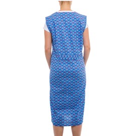 Tobeni Women's Long Cotton Apron Dress with Zip (5703) - design 11, size: 48